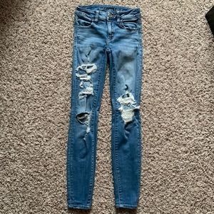 american eagle ripped jeans